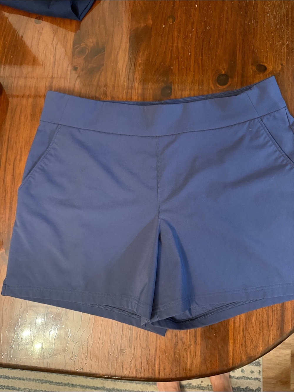 Columbia Blue Athletic Shorts with Pockets 5in inseam
